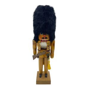VINTAGE Wooden Nutcracker Soldier With Rifle Germany
